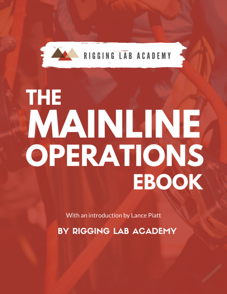 Mainline Operations eBook - Rigging Lab Academy