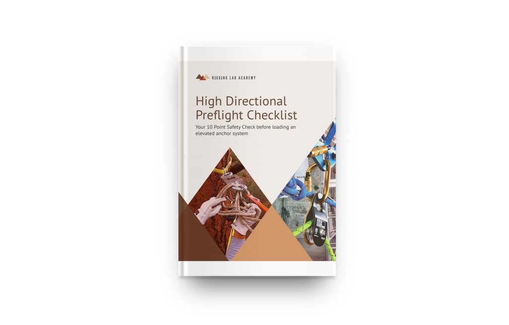 High Directional Preflight Checklist - Rigging Lab Academy
