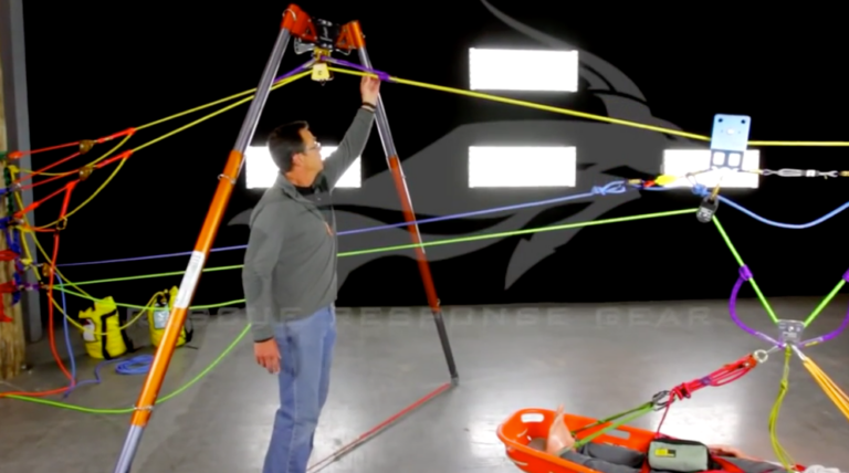 A Frame And Twin Bundle Highline Systems Rigging Lab Academy