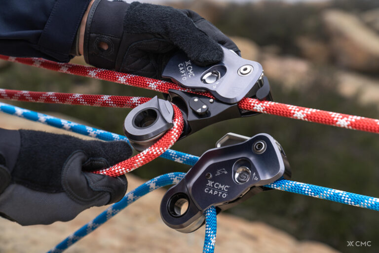 CAPTO combines a rope grab, pulley, and becket in a single device that reduces the time and complexity of building mechanical advantage systems.