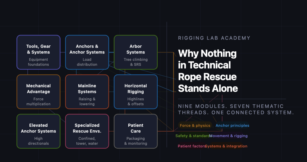 why nothing in technical rope rescue stands alone