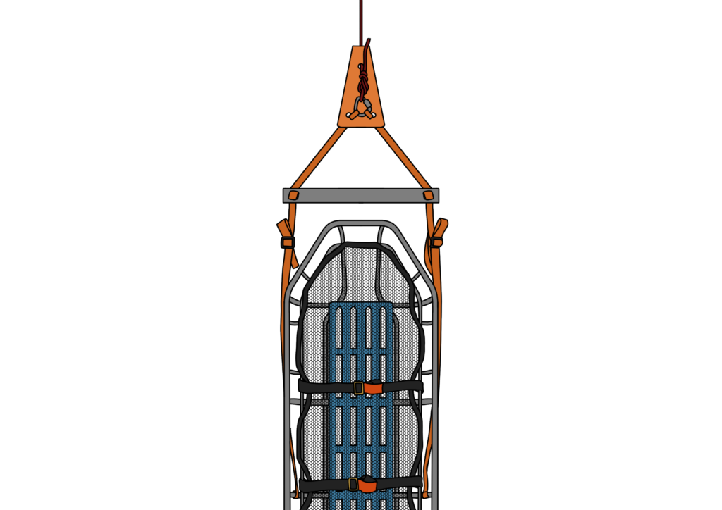 Vertical-Lift Litter Harness