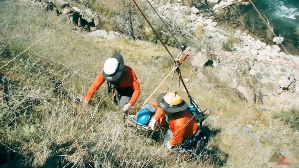 Floating Litter Operations on Tensioned Track Line Systems